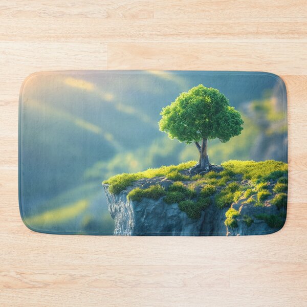 Item preview, A Serene Cliffside Forest View designed and sold by unimuse.