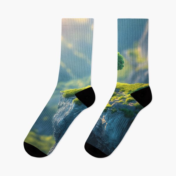 Item preview, A Serene Cliffside Forest View designed and sold by unimuse.