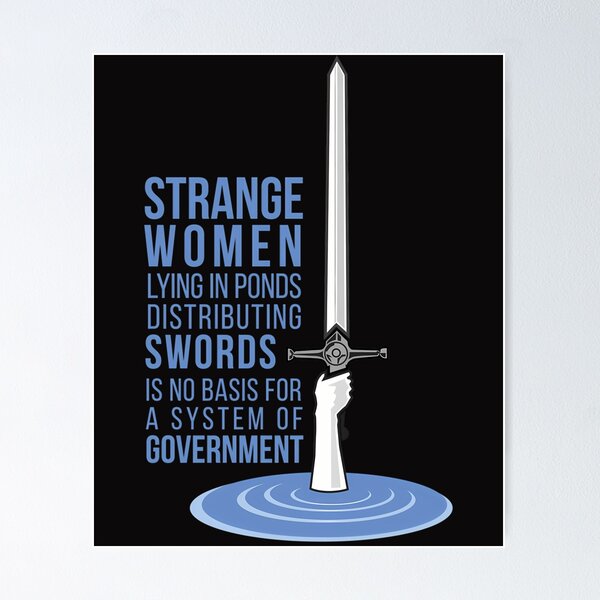 Item preview,  Strange Women Lying In Ponds Distributing Swords designed and sold by DavidVogel7.