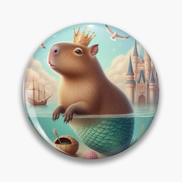 Item preview, Capybara the Mermaid Princess3 designed and sold by Capybara Art Lover.