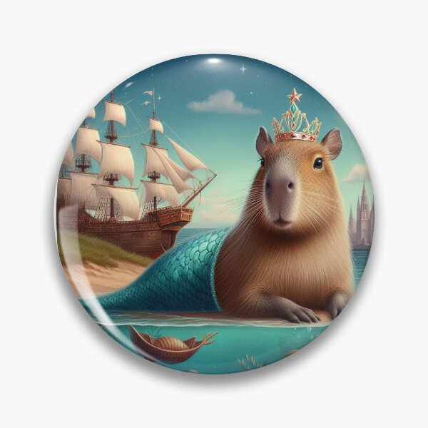 Item preview, Capybara the Mermaid Princess4 designed and sold by Capybara Art Lover.