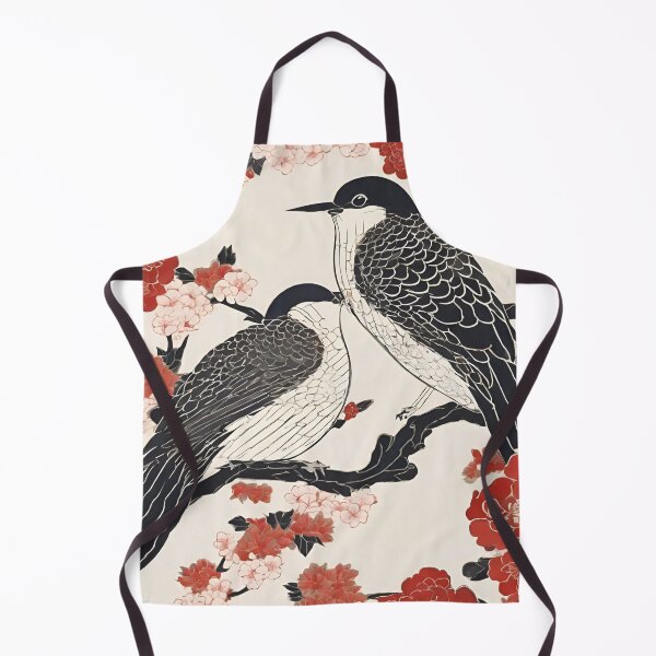 Item preview, two beautiful love birds japanese style art designed and sold by cloudzer0000.