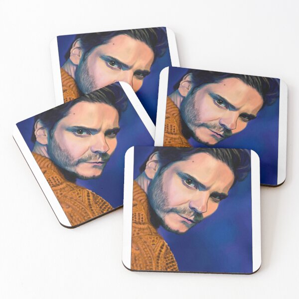 Item preview, colorfull painting of daniel bruhl designed and sold by GessleinGraphic.
