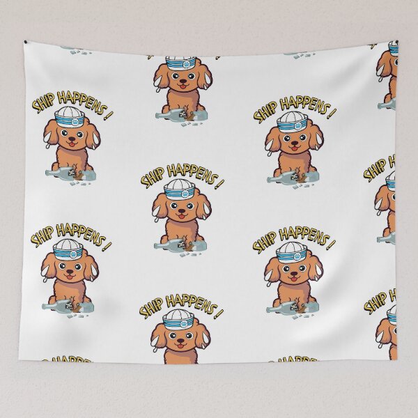 Item preview, Ship Happens Funny Brown Dog designed and sold by Pet Station.