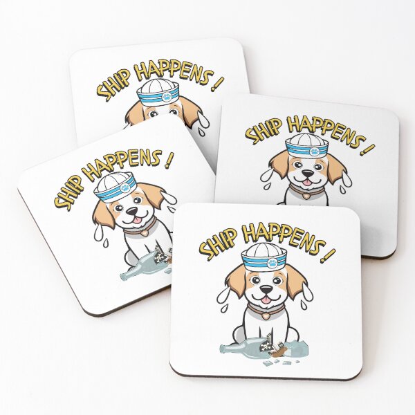 Item preview, Ship Happens Funny Happy Dog designed and sold by Pet Station.