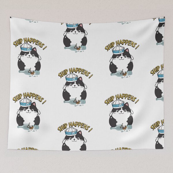 Item preview, Ship Happens Funny Fat cat designed and sold by Pet Station.