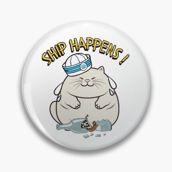 Item preview, Ship Happens Funny Fat cat designed and sold by Pet Station.