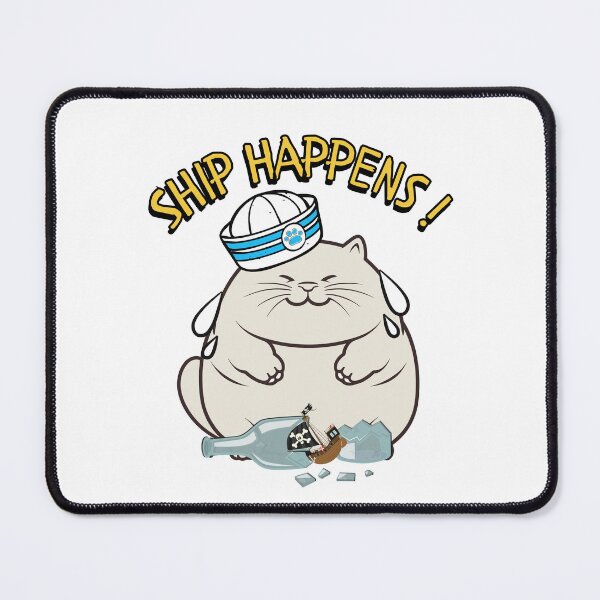 Item preview, Ship Happens Funny Fat cat designed and sold by Pet Station.