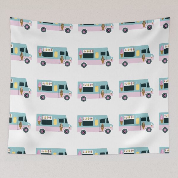 Item preview, Cute Ice Cream Truck Design designed and sold by idovedesign.