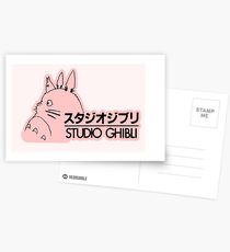 Pink Studio Ghibli Logo Postcards