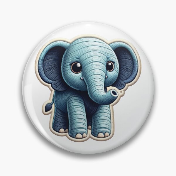 Item preview, Embroidered Baby Elephant - Unique Style designed and sold by Gamegiftscustom.