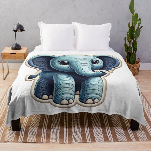 Item preview, Embroidered Baby Elephant - Unique Style designed and sold by Gamegiftscustom.
