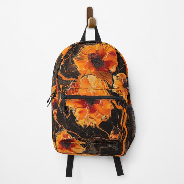 Item preview, Fiery Bloom - Abstract Orange Poppy Artwork designed and sold by Nicholas Panek.