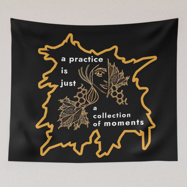 Item preview, Practice Through Moments Mantra Nature Science Design designed and sold by thecakelin.