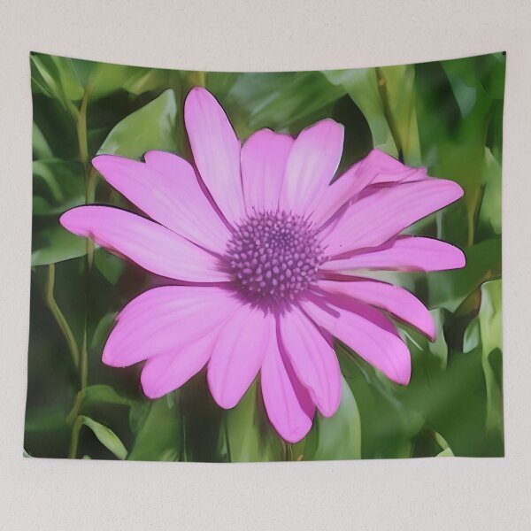 Item preview, Purple Osteospermum Against Green Leaves designed and sold by taiche.