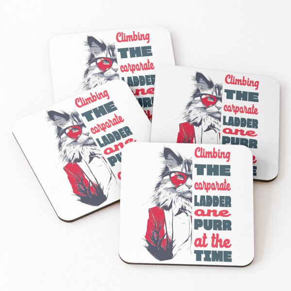 Item preview, Climbing the corporate ladder one purr at a time, vintage designed and sold by KaiLabsArt.