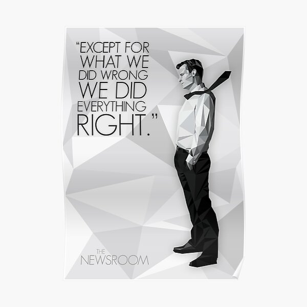 Will McAvoy - The Newsroom Poster