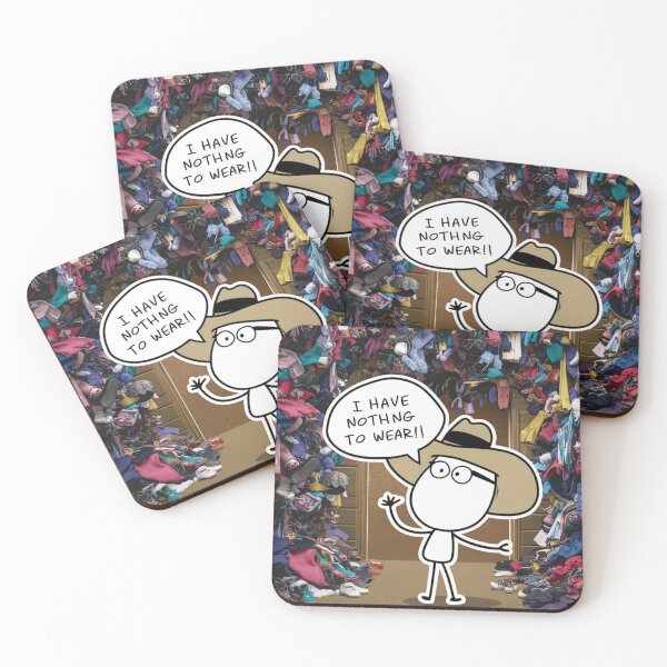 Item preview, I HAVE NOTHING TO WEAR BLACK AND WHITE  designed and sold by Obinne.