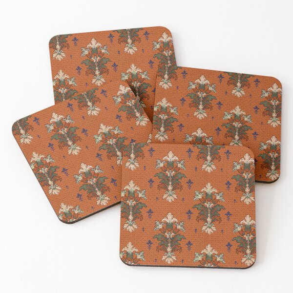 Item preview, Art Nouveau Alternating Bands Floral Bouquets Small Floral Motifs designed and sold by WheresMyMojo.
