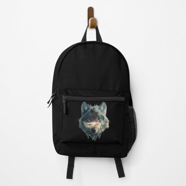 Item preview, My Spirit Animal is Wolf.A mystical wolf in a forest with rocks. designed and sold by elnexshop.