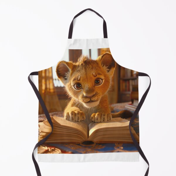 Item preview, Lion cub studying designed and sold by EdicionesJML.