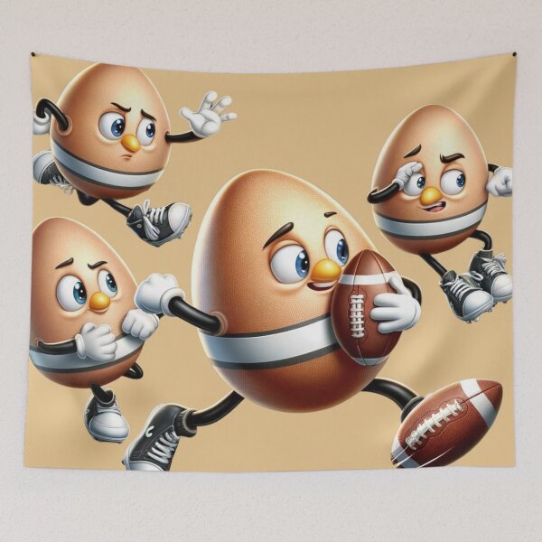 Item preview, Eggys playing american football designed and sold by NPFj.