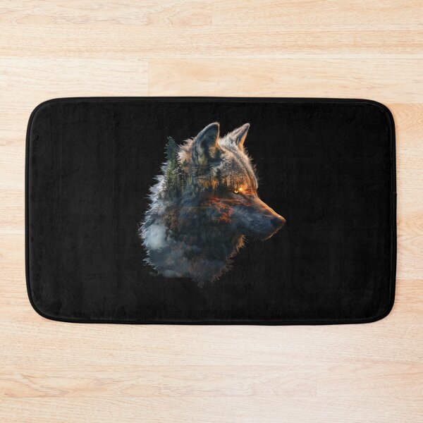 Item preview, My Spirit Animal is Wolf.A mystical wolf in a forest. designed and sold by elnexshop.