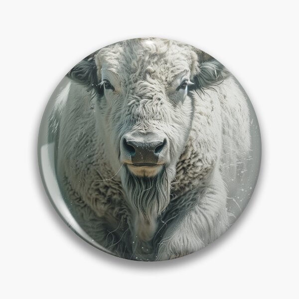Item preview, White Bison Watercolor Print American West Animal Illustration designed and sold by Rockwpapart.