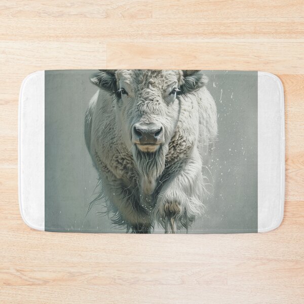 Item preview, White Bison Watercolor Print American West Animal Illustration designed and sold by Rockwpapart.