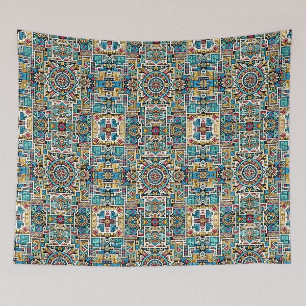 Item preview, mosaic intricate aztec inspired design designed and sold by TheScruffyGoose.