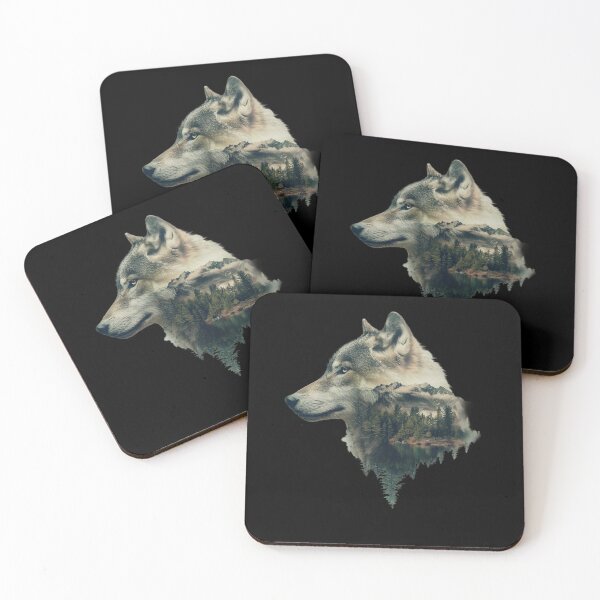 Item preview, Spirit Animal is Wolf.A mystical white wolf in the forest. designed and sold by elnexshop.