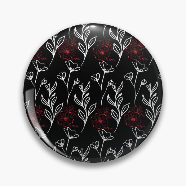 Item preview, Floral and Leafy pattern in white,red colours. designed and sold by Chicas-wonder.