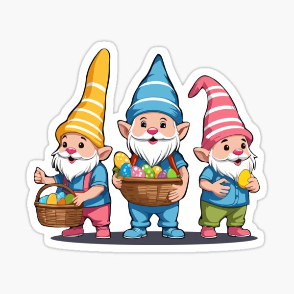 Item preview, Easter Nordic gnome gnome Easter bunny funny designed and sold by LuminOrb.