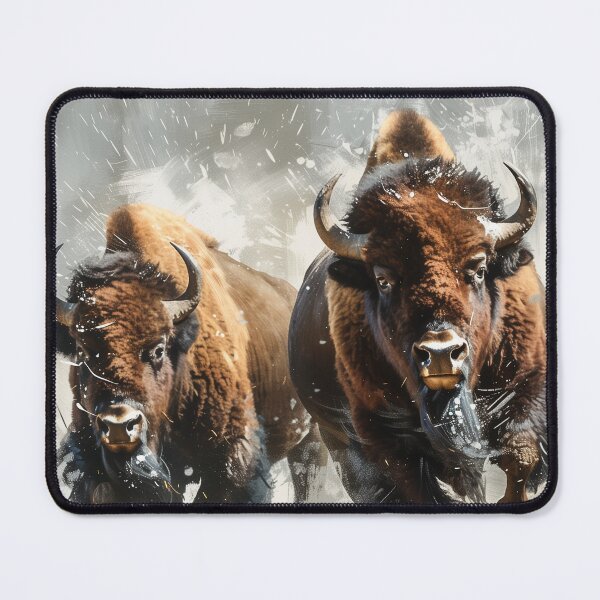 Item preview, American Bison couple designed and sold by Rockwpapart.