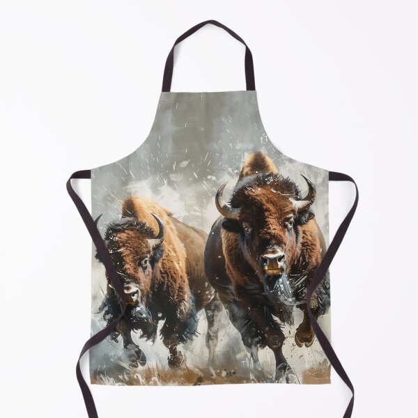 Item preview, American Bison couple designed and sold by Rockwpapart.