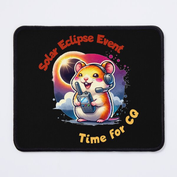 Item preview, Total Solar Eclipse 2024 April 8th Hamster Radio Operator Amateur Radio Ham Radio Cool Gifts For Amateur Radio Lovers Radio Operators Amateur Radio Enthusiasts Solar Eclipse fans designed and sold by Waves-of-Art.