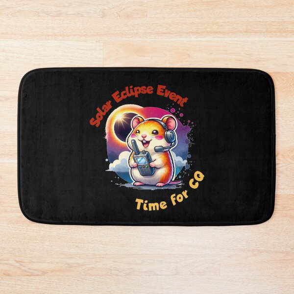 Item preview, Total Solar Eclipse 2024 April 8th Hamster Radio Operator Amateur Radio Ham Radio Cool Gifts For Amateur Radio Lovers Radio Operators Amateur Radio Enthusiasts Solar Eclipse fans designed and sold by Waves-of-Art.