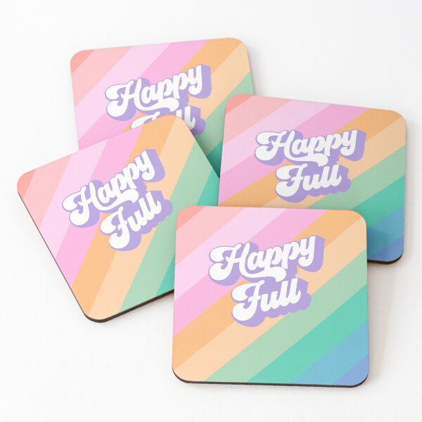 Item preview, Rainbow Happy Word 'Happyfull' - Groovy Retro  designed and sold by Dominiquevari.