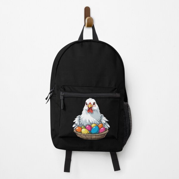 Item preview, Colorful chicken and cute Easter eggs funny design designed and sold by LuminOrb.
