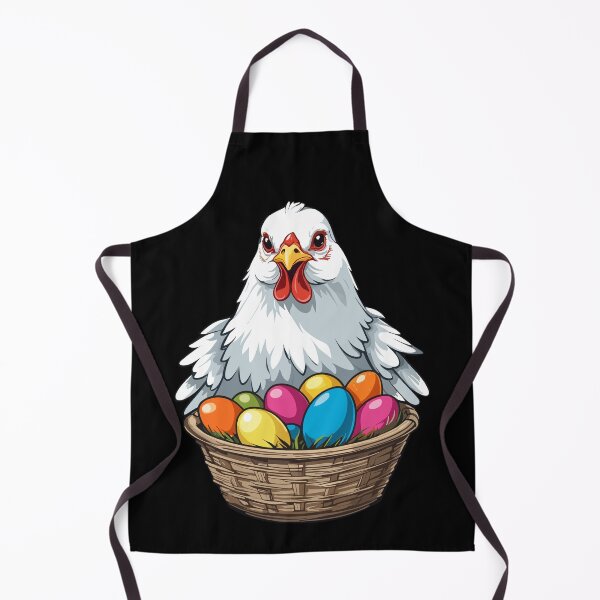 Item preview, Colorful chicken and cute Easter eggs funny design designed and sold by LuminOrb.