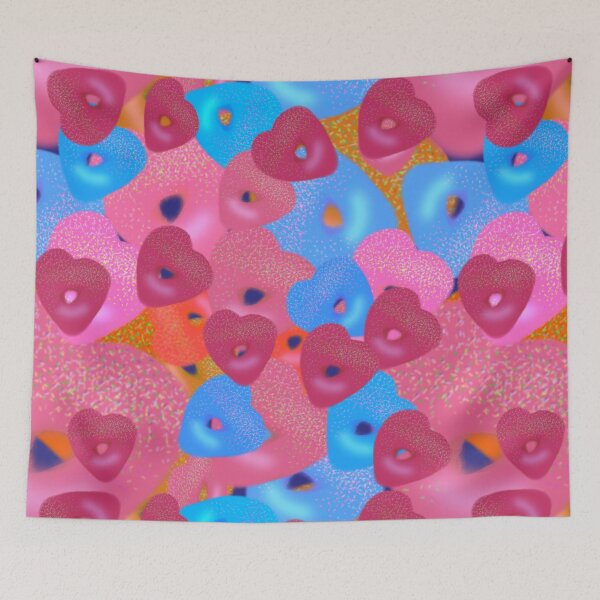 Item preview, Heart Shaped Donuts - Hand drawn designed and sold by Victoria Rose.