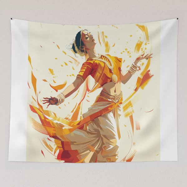 Item preview, Dance india girl art designed and sold by Rockwpapart.