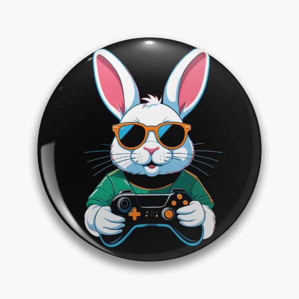 Item preview, Easter Bunny Gamer Iconic Easter Gaming designed and sold by LuminOrb.