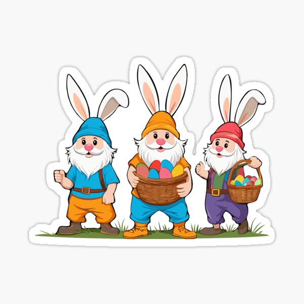 Item preview, Easter Nordic gnome gnome dwarves funny cute designed and sold by LuminOrb.