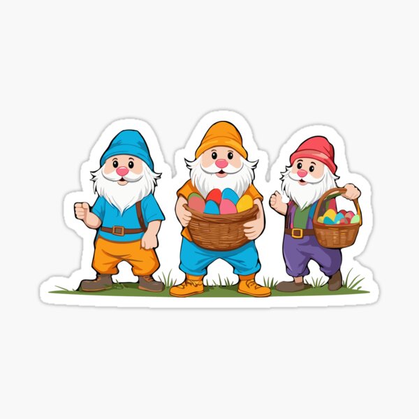 Item preview, Easter Nordic gnome gnome Easter bunny dwarves designed and sold by LuminOrb.
