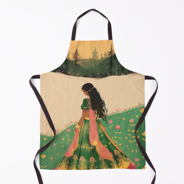 Item preview, Desi art south asian woman art flower and sun designed and sold by Rockwpapart.