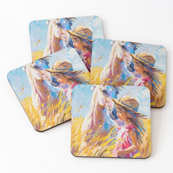 Item preview, horse and baby in wild  art designed and sold by Rockwpapart.