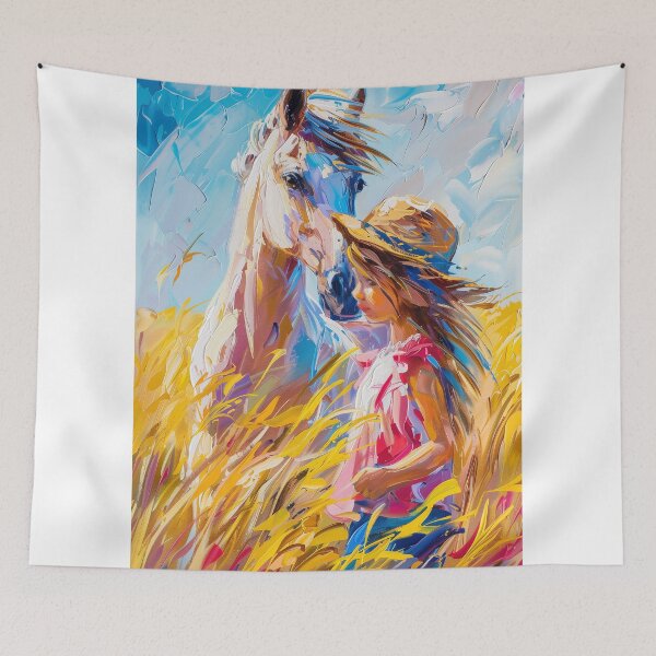 Item preview, horse and baby in wild  art designed and sold by Rockwpapart.