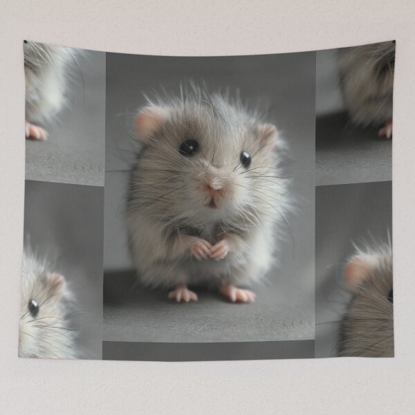 Item preview, Tiny Whiskers - Adorable Sad Hamster Illustration designed and sold by Nicholas Panek.