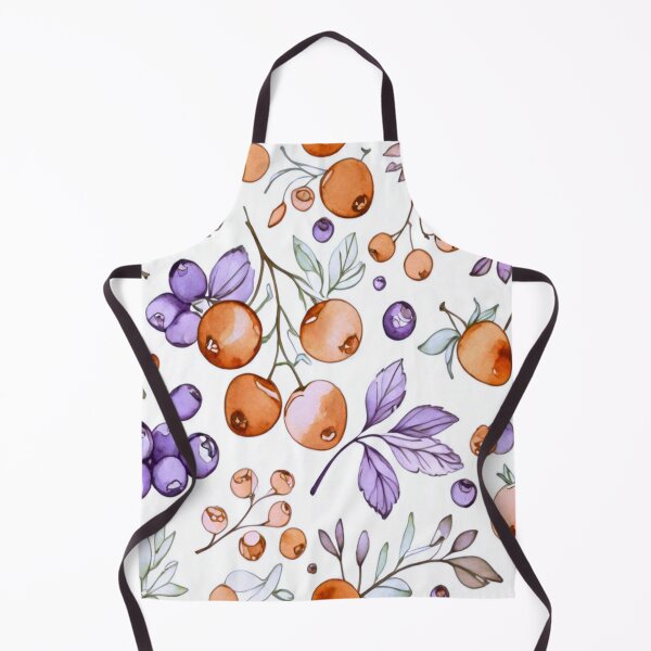Item preview, watercolour leaves and berries designed and sold by Flowersonstuff.
